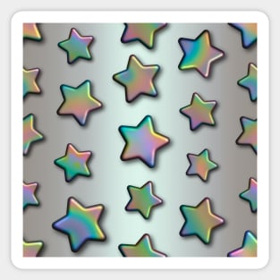 Iridescent Stars Sticker